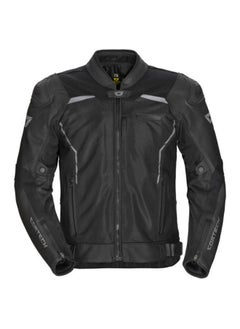 VADER LEATHER MESH JACKET BLACK LRG