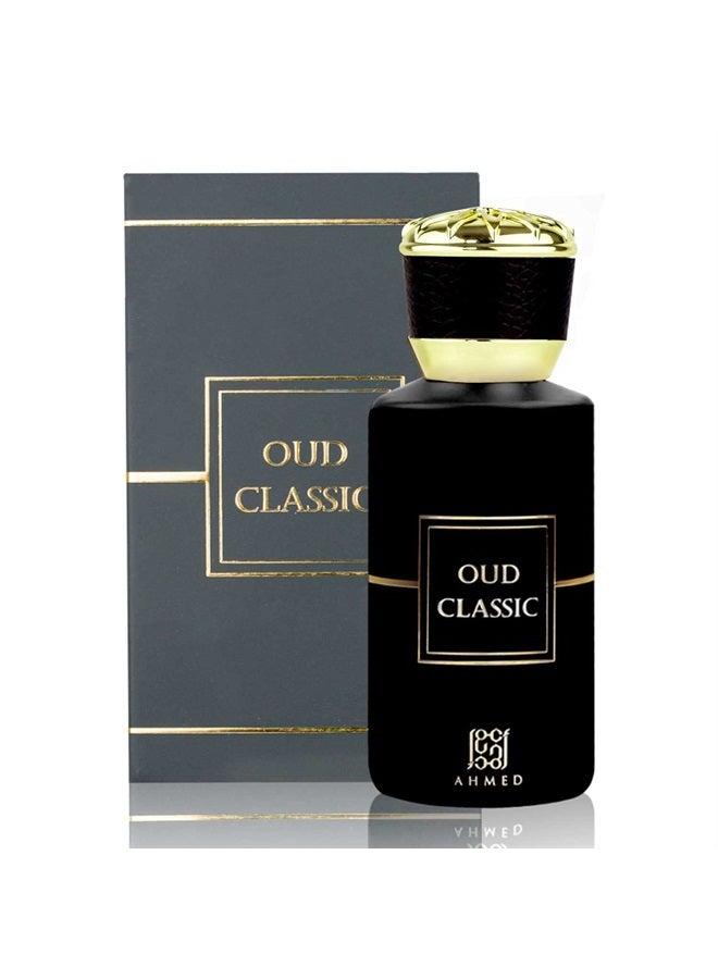 AHMED Oud Classic 50mL EDP, an Oriental blemd for Men and Women with Beautifully Oudh Notes Balanced and Light Citrus, Vanilla, Musk and Patchouli by Al Maghribi Arabian Oud and Perfumes Dubai - Image 1
