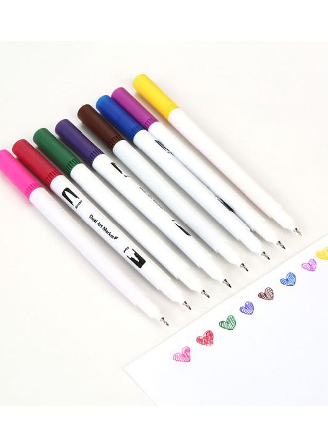 NIBEMINENT 120 Colors Dual Tip Brush Pen Set Multicolour - Image 2