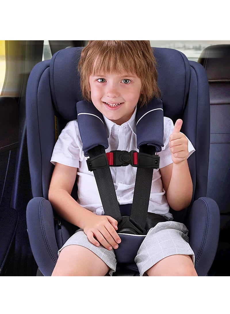 SOLARAE Universal Child Chest Harness Clip, Car Seat Safety Belt Clip Buckle, Anti-Slip Baby Chest Clip Guard Compatible with Seats, Strollers, High Chairs, Schoolbags, for 1.5-inch Width Harness - Image 2
