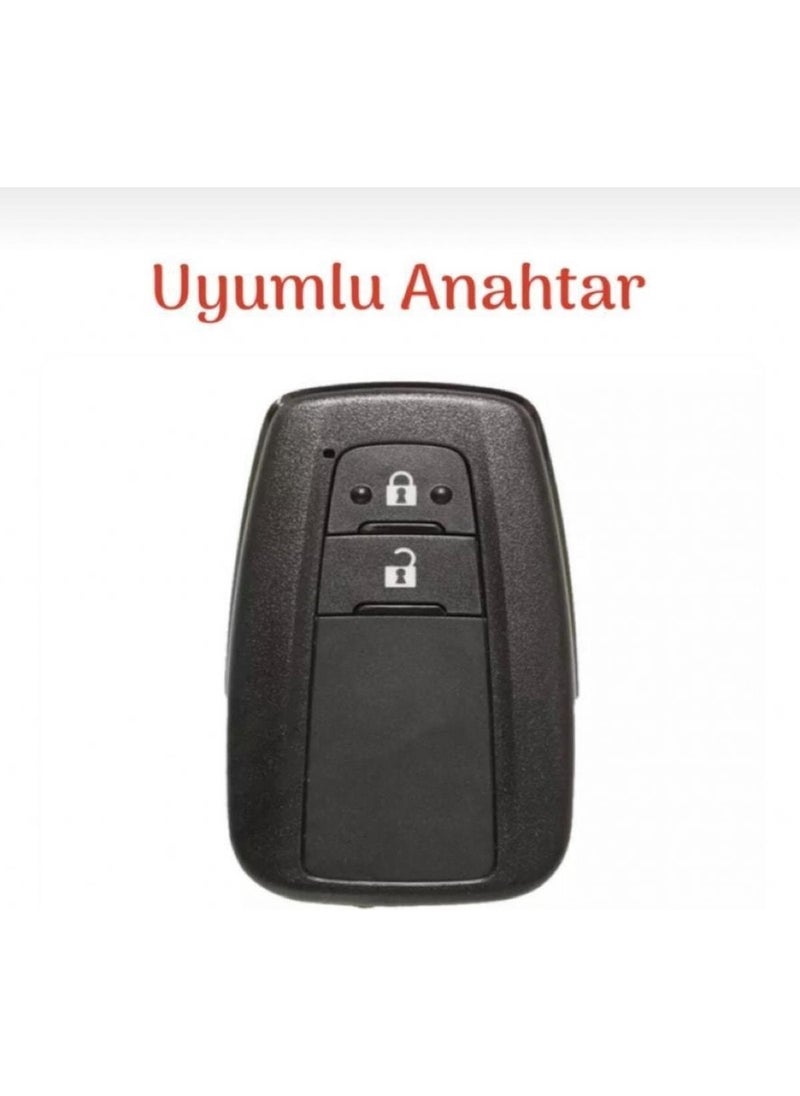 EC Shop Şenyıldız Aksesuar Toyota Corolla Prius Camry C-Hr Rav4 Land Crusiser 2 Button Key Protection Case  - Image 2
