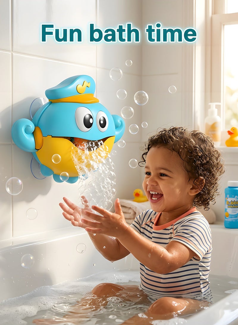 بيوينتي لعبة حوض الاستحمام للأطفال، آلة إنتاج فقاعات الماء بشكل أوكتوبوس، آلة إنتاج فقاعات الماء للحوض، لعبة حمام، آلية، آمنة ومريحة، لعبة حوض الاستحمام الموسيقية، للأطفال الرضع والفتيان والفتيات. - Image 2