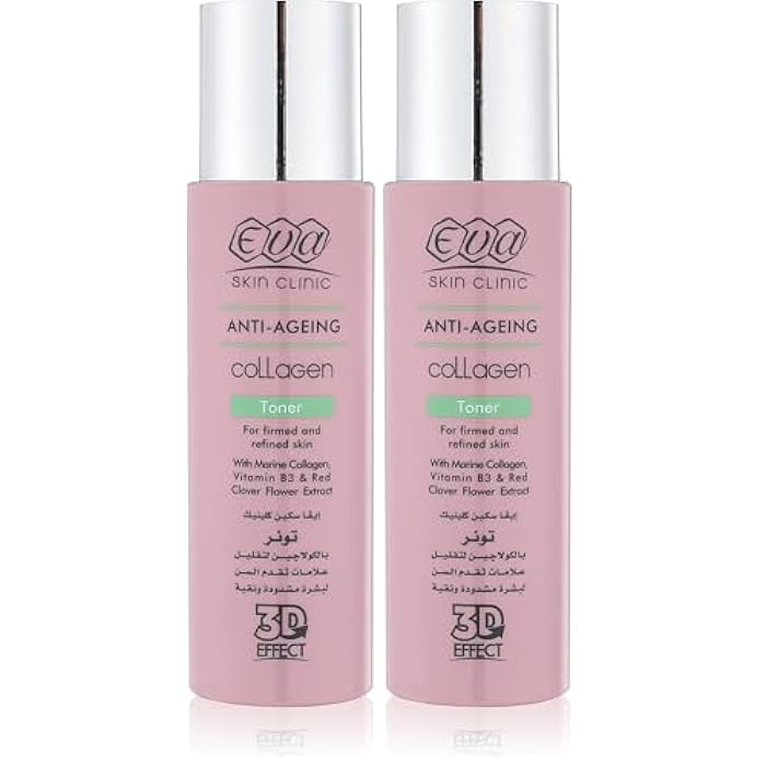 Eva Aloe skin clinic anti-ageing collagen toner for firmed and refined skin - 200ml (Pack of 2) - Image 1