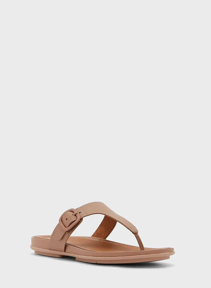 FitFlop Gracie Rubber Buckle Toe Post Sandals