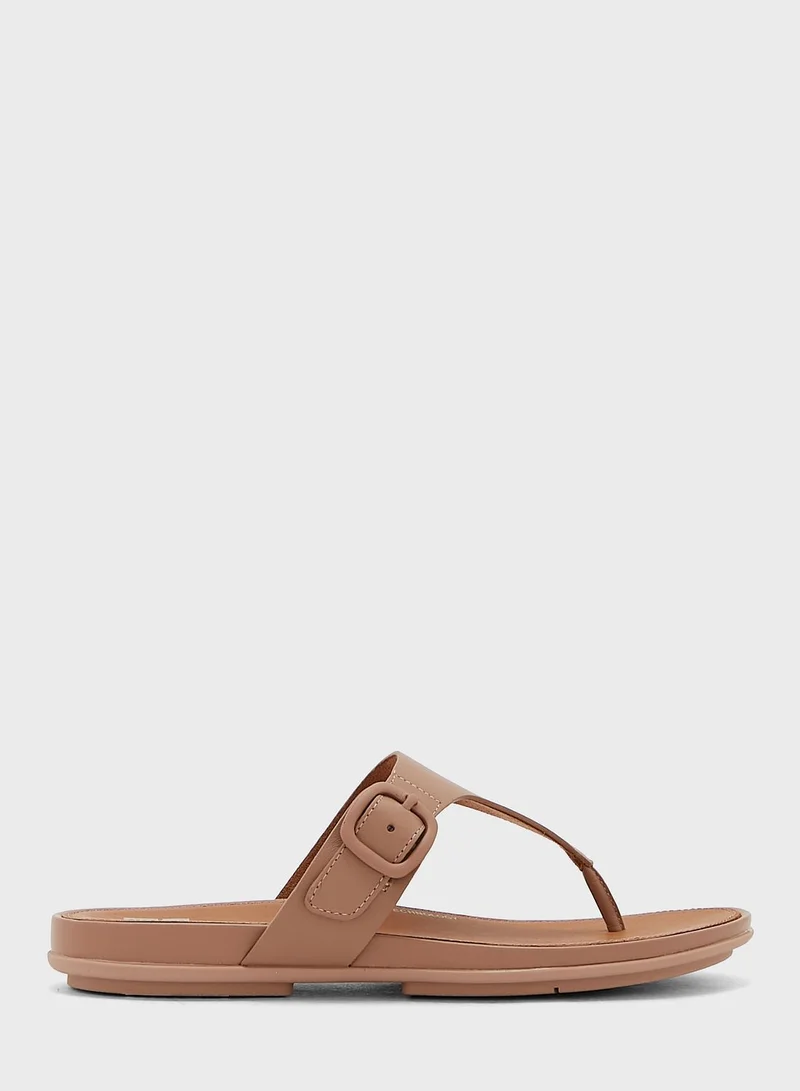 FitFlop Gracie Rubber Buckle Toe Post Sandals