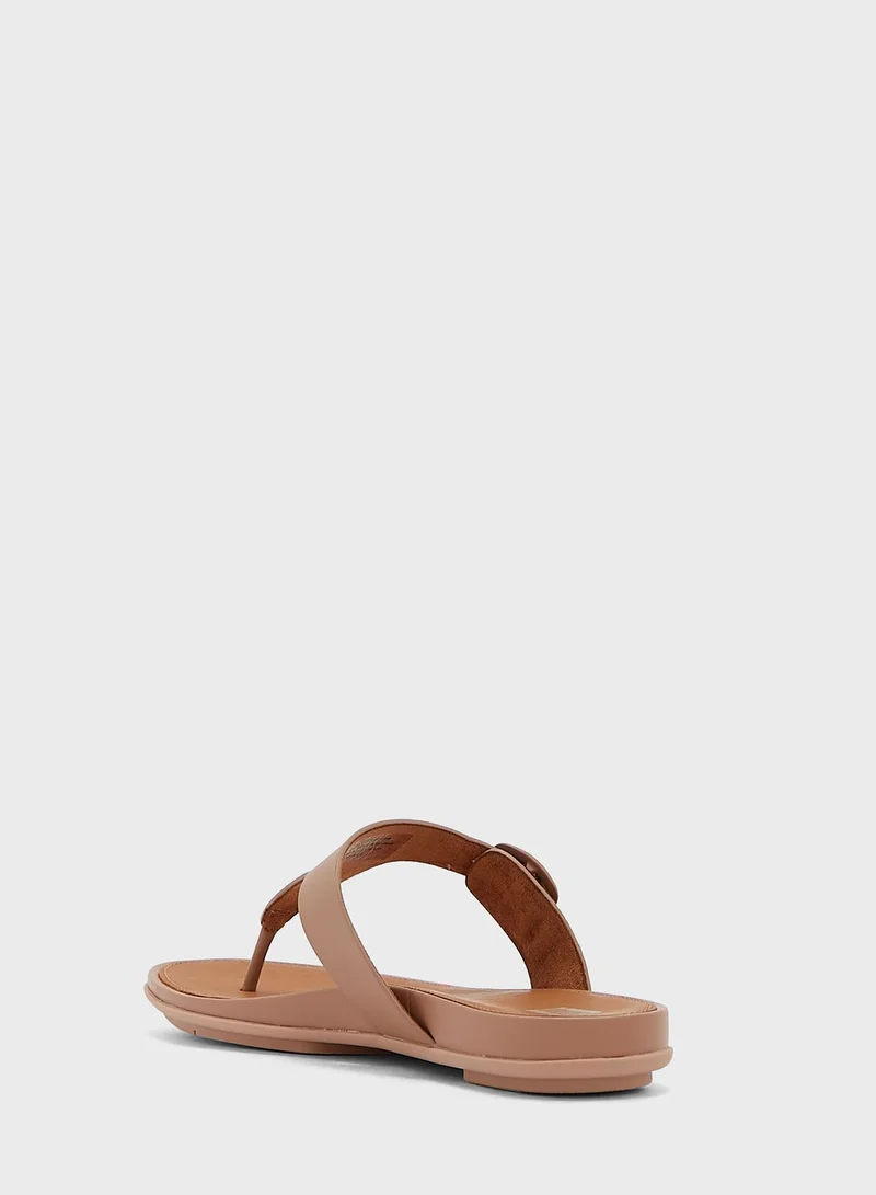 FitFlop Gracie Rubber Buckle Toe Post Sandals