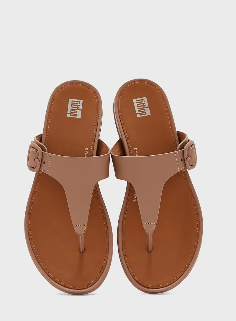 FitFlop Gracie Rubber Buckle Toe Post Sandals