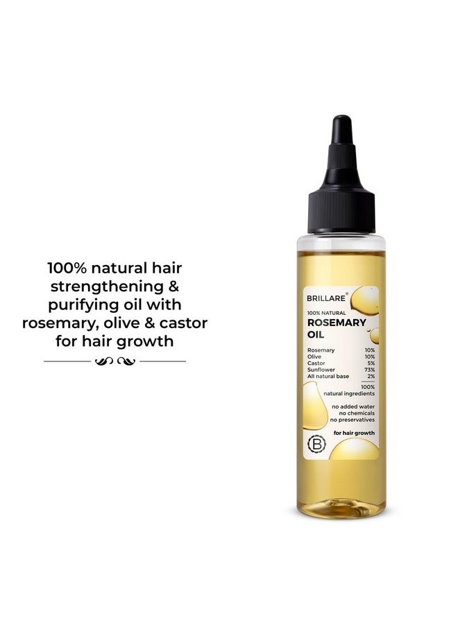BRILLARE Rosemary Hair Oil For Hair Growth 100 Ml  - Image 2