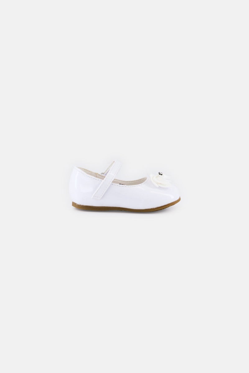 Josmo Toddlers Girl Velcro Closure Shoes, White - Image 3