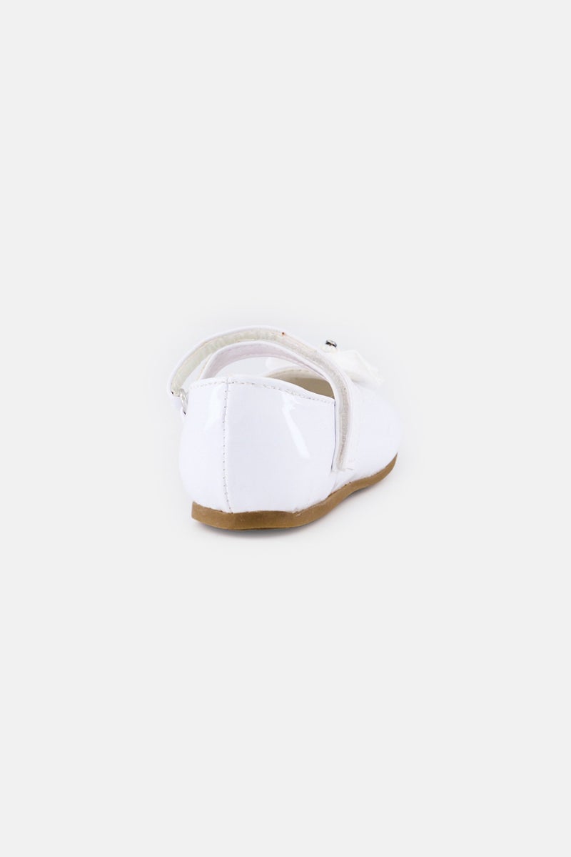 Josmo Toddlers Girl Velcro Closure Shoes, White - Image 2