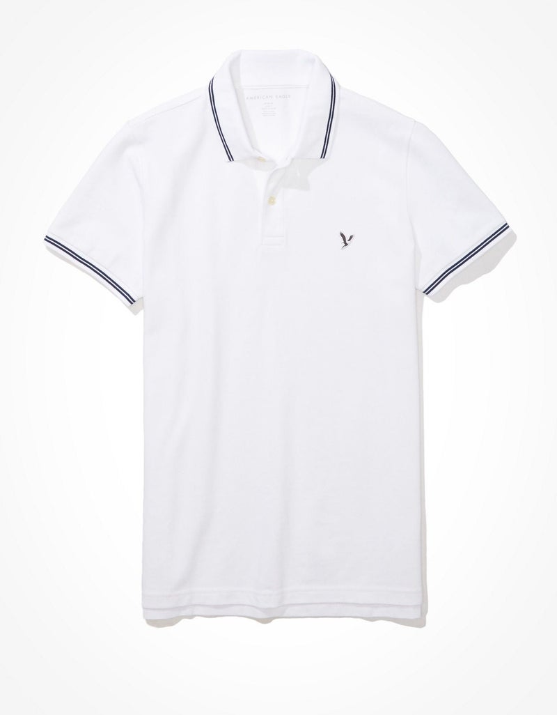 American Eagle AE Slim Fit Pique Polo Shirt - Image 3