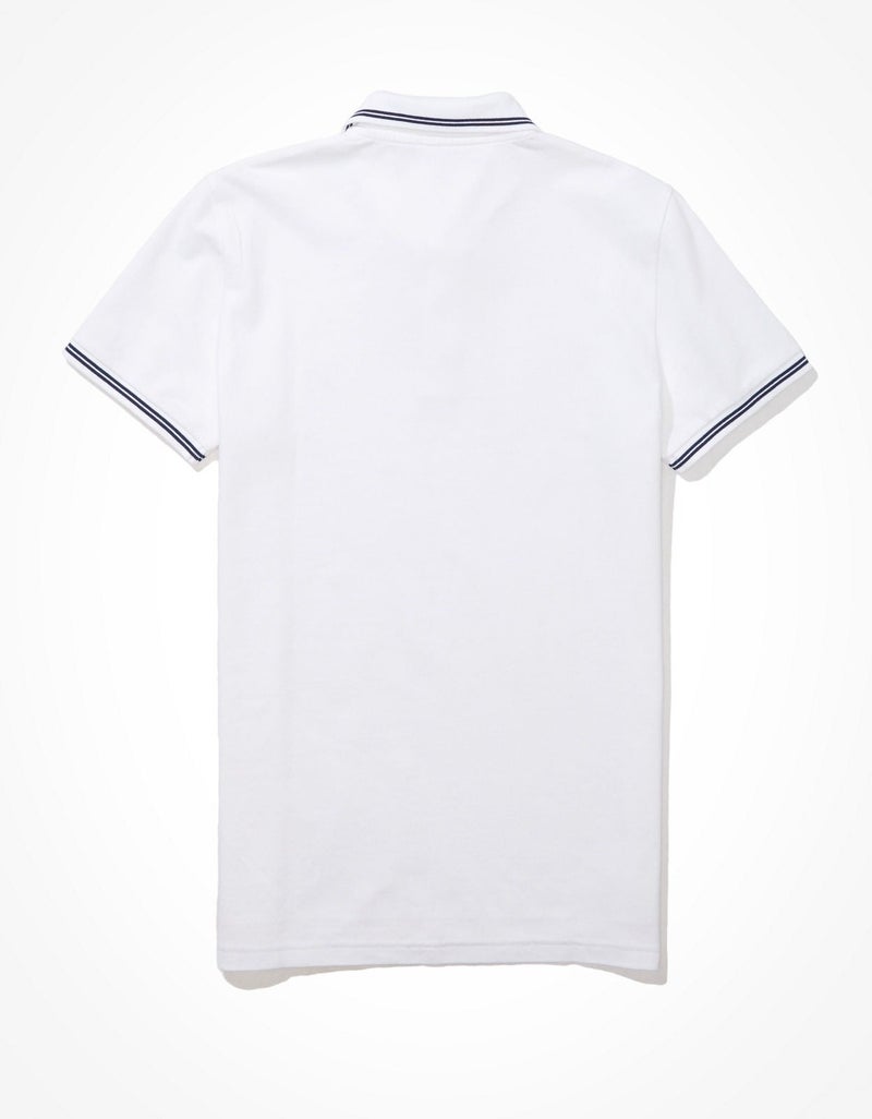 American Eagle AE Slim Fit Pique Polo Shirt - Image 4