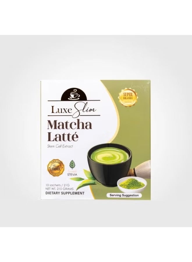 Luxe Slim Matcha Latte Sachets 10 × 21g | Premium Instant Green Tea Drink - Image 1