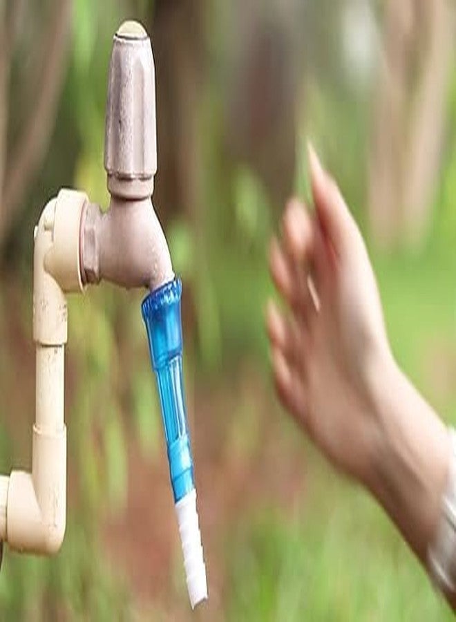 SAFE CHOICE وصلة صنبور PVC آمنة من Safe Choice / وصلة أنبوب مطاطية / فوهة أنبوب للاستخدام في الحمام والمطبخ والحديقة - مجموعة من 3 قطع (قد يختلف اللون) وصلة خرطوم 15 مم (3/4 بوصة) - Image 2