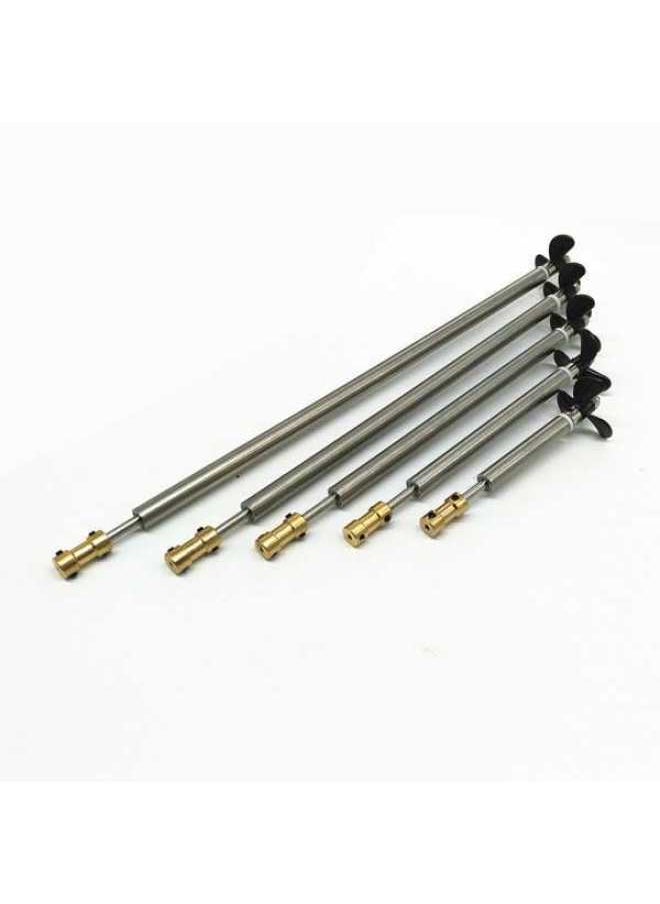 Marine Propeller Drive Shaft Model Ship Shaft Assembly Ship Model Shaft Assembly Suit-Color:Shaft Length 15, Shaft Sleeve 10cm (universal Joint)-Specification:Suitable For 4mm Motor Shaft  - Image 1