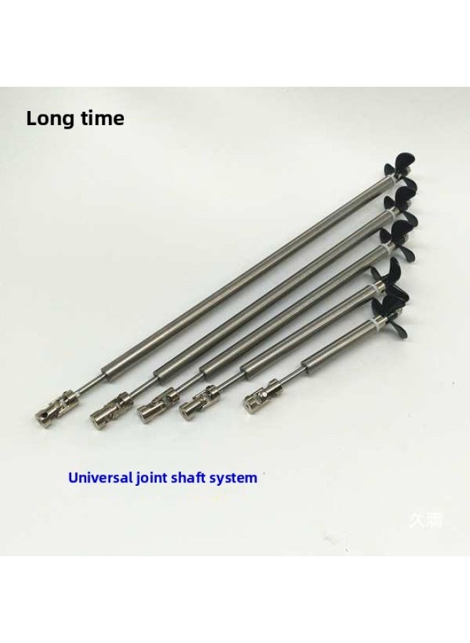Marine Propeller Drive Shaft Model Ship Shaft Assembly Ship Model Shaft Assembly Suit-Color:Shaft Length 15, Shaft Sleeve 10cm (universal Joint)-Specification:Suitable For 4mm Motor Shaft  - Image 2