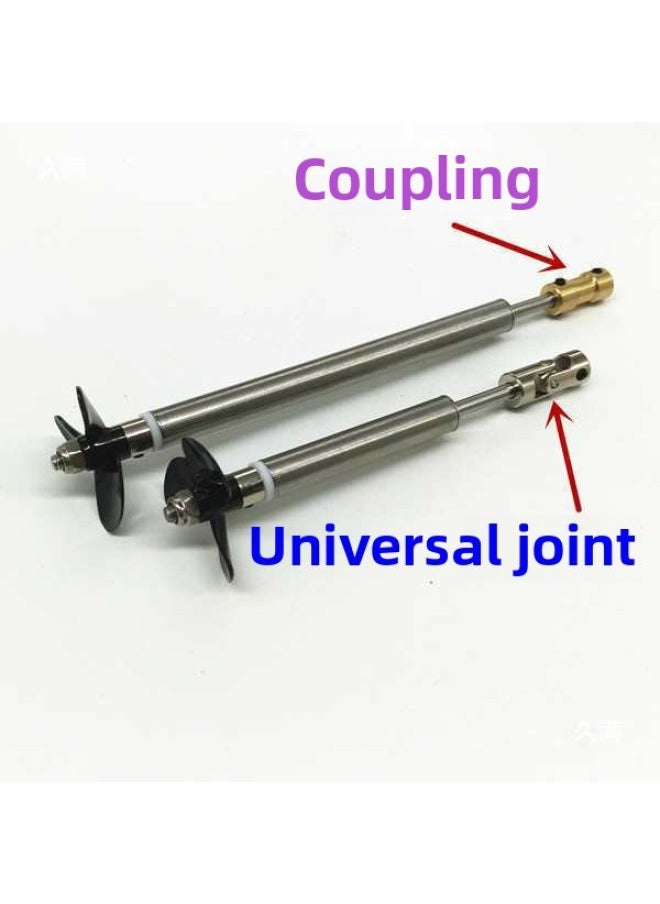 Marine Propeller Drive Shaft Model Ship Shaft Assembly Ship Model Shaft Assembly Suit-Color:Shaft Length 15, Shaft Sleeve 10cm (universal Joint)-Specification:Suitable For 4mm Motor Shaft  - Image 3