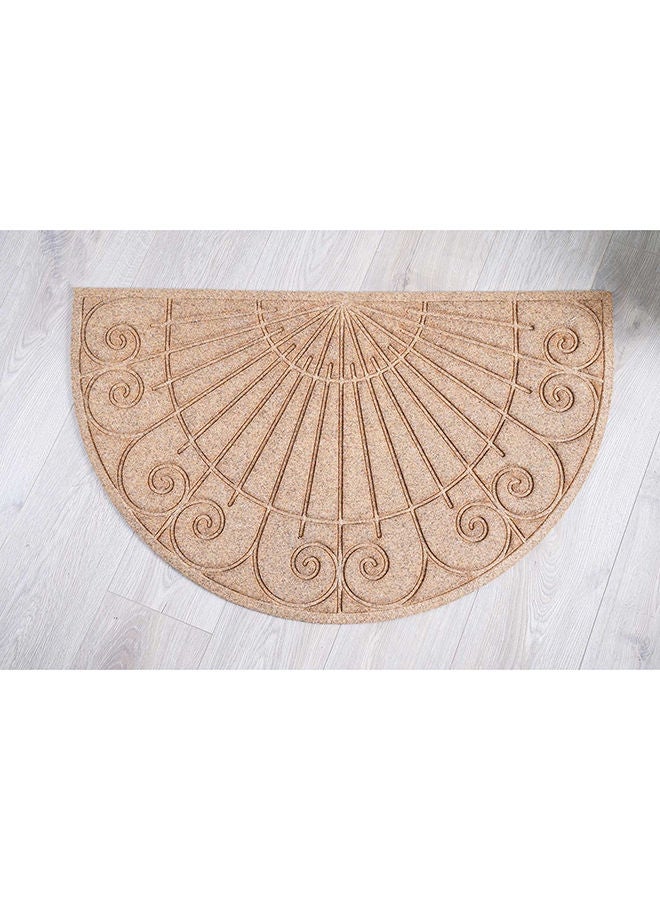 Pan Home سجادة باب فيجا نصف دائرية 60×100 سم طبيعية - Image 2