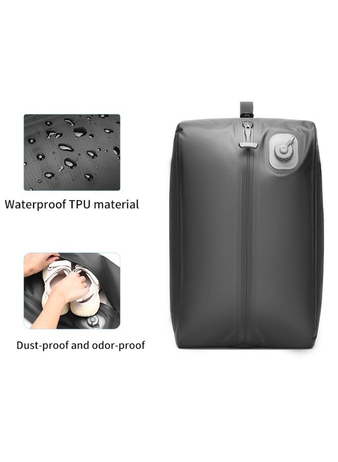 BlueFire Reusable TPU Auto Vacuum Storage Bags – Pump-Free One-Button Compression for Travel, Waterproof Airtight Seal, USB-C Rechargeable Space Saver for Clothes & Luggage - Image 3