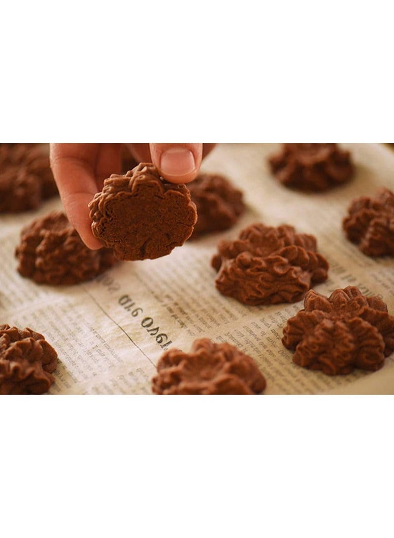 Cuken 50 Pieces of Disposable Baking Paper Tools (Brown) - Image 3