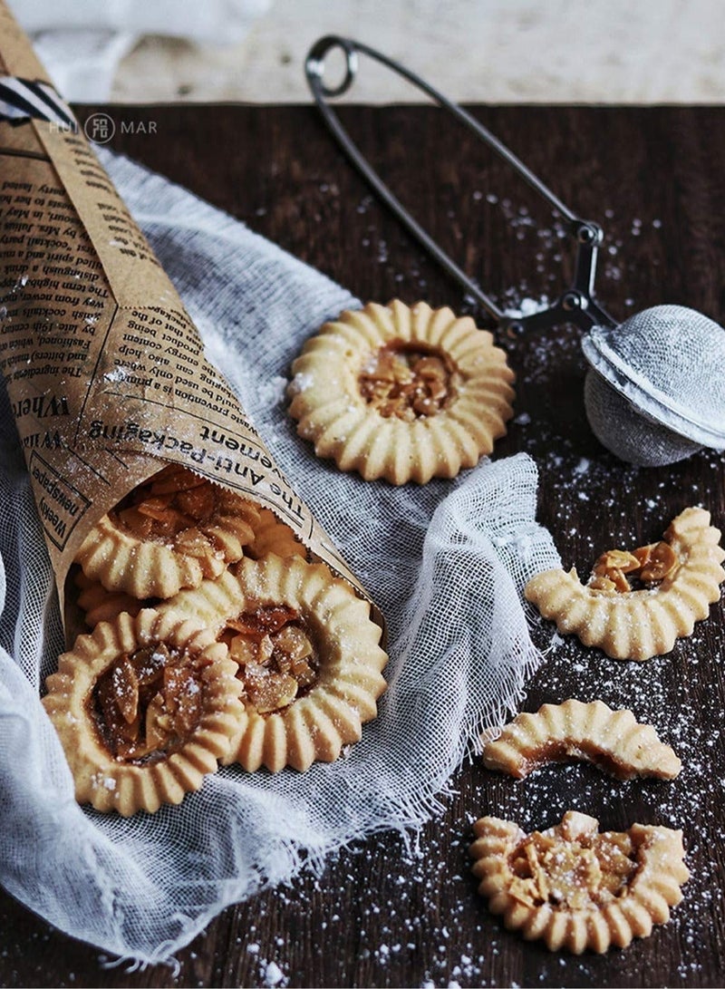 Cuken 50 Pieces of Disposable Baking Paper Tools (Brown) - Image 4