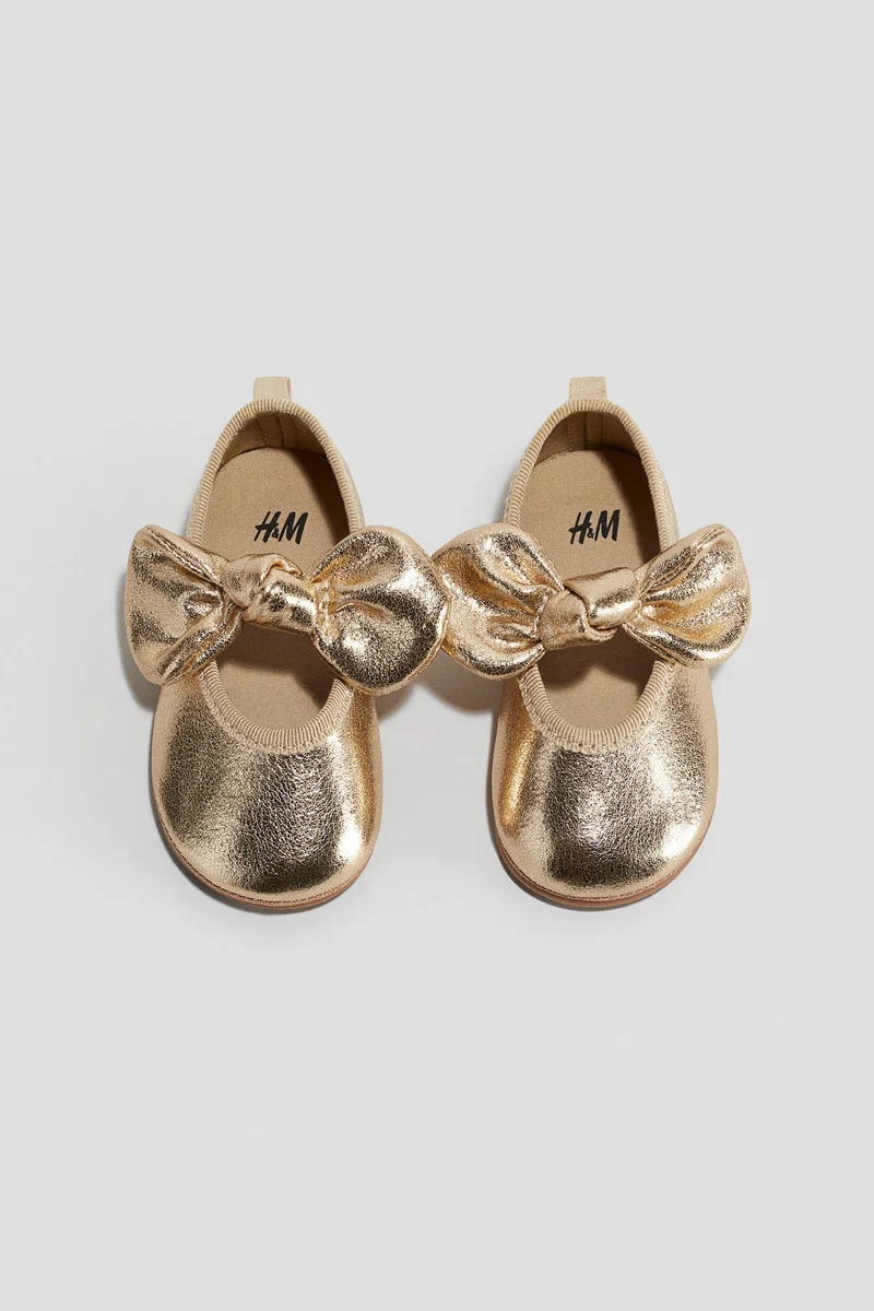 H&M Bow-detail ballet pumps