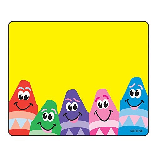 Trend Enterprises Trend Colorful Crayons Terrific Labels, Classroom Name Tags, 2.5" x 3", 36 Count - Image 3