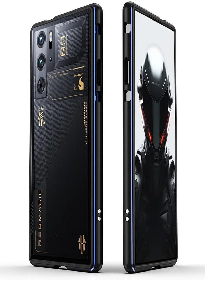 General Fashion Bumper Case Compatible with Red Magic 9 Pro,Luxury Aluminum Metal Phone Frame Metal Camera Lens Protector 