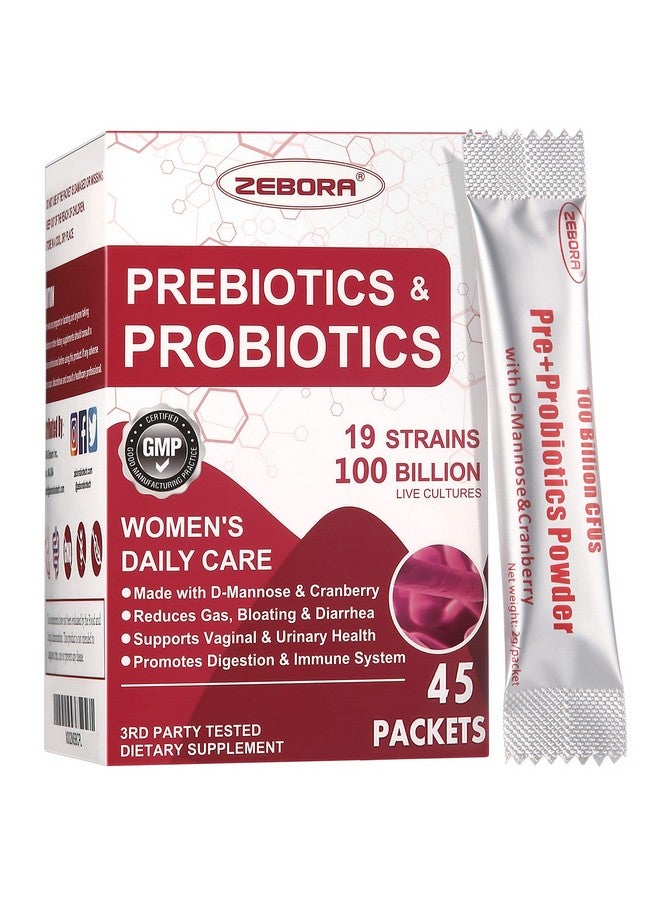 ZEBORA Probiotics For Women 100 Billion Cfus With Prebiotics D Mannose & Cranberry For Digestive Immune Feminine Ut Health Support Ultimate Probiotic Women - Image 2