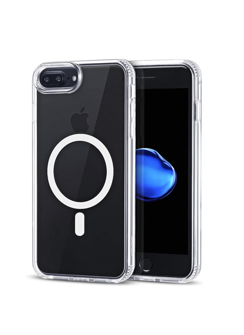 ماركة غير محددة - حافظة هاتف مغناطيسية لهاتف iPhone 8 Plus/7 Plus لحافظة Magsafe/حافظة iPhone 8 Plus مقاومة للصدمات لـ MagSafe/حافظة لهاتف Apple iPhone 8 Plus حافظة مغناطيسية/حافظة هاتف محمول iPhone 7 Plus مغناطيسية - Image 1