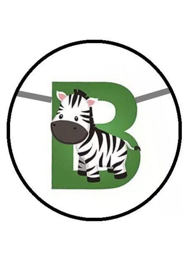 SHANAYA Happy Birthday Banner Bunting Flag Letter Banners For Birthday Boys Girls Party Supplies (JUNGLE WILD ANIMALS) - Image 5