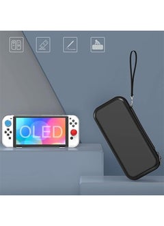 Fazza Portable Switch Carrying Case, Travel Carrying Case, Protective Case for Switch OLED Model with Tempered Glass Screen, Crystal Shell, Dust Cover and Thumb Cover Grip  - Image 3