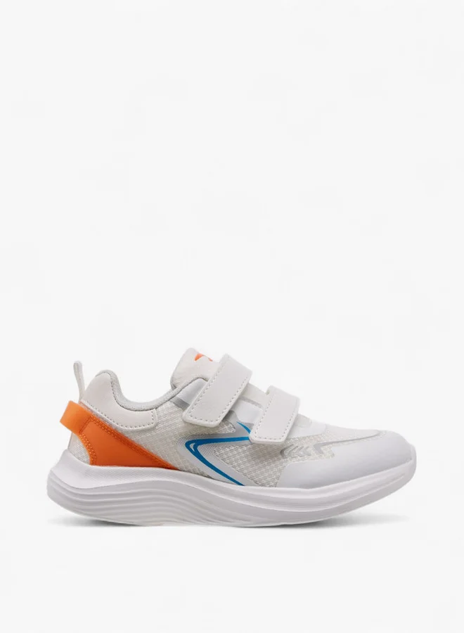 Dash Panelled Sports Shoes with Hook and Loop Closure