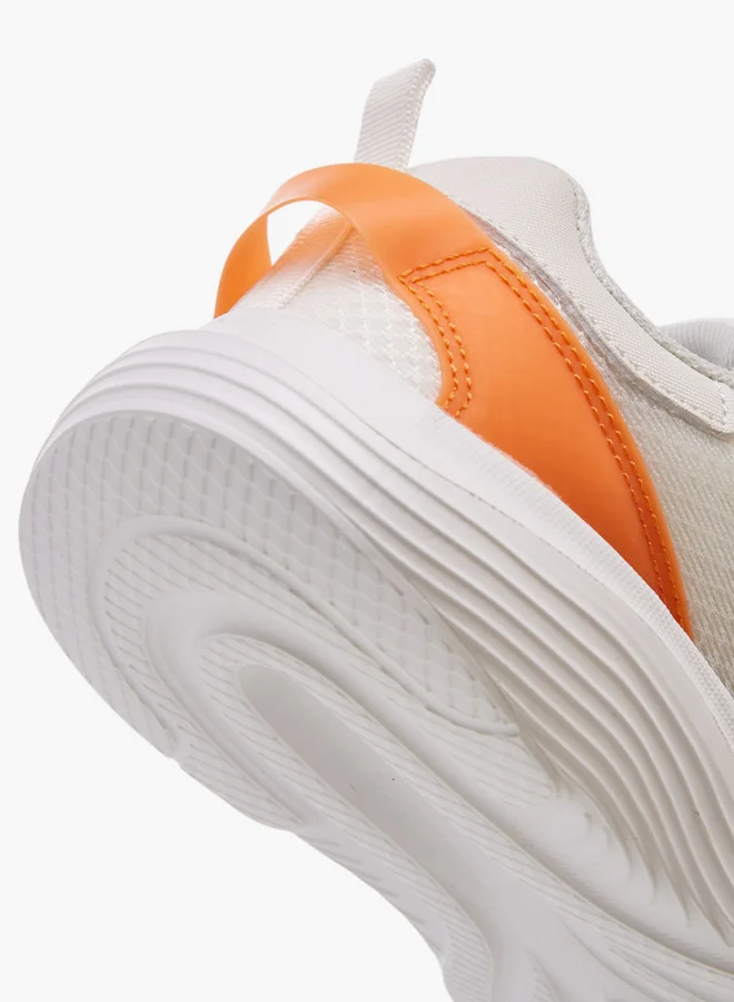 Dash Panelled Sports Shoes with Hook and Loop Closure