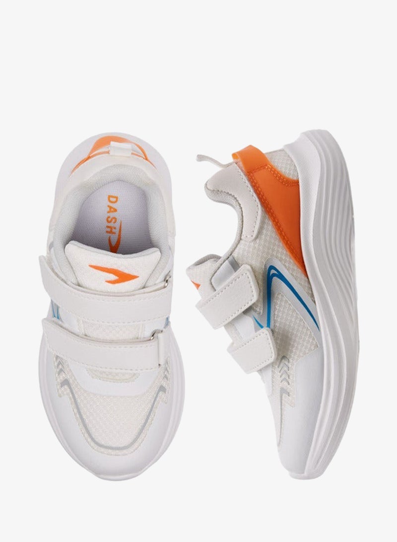 Dash Panelled Sports Shoes with Hook and Loop Closure - Image 3