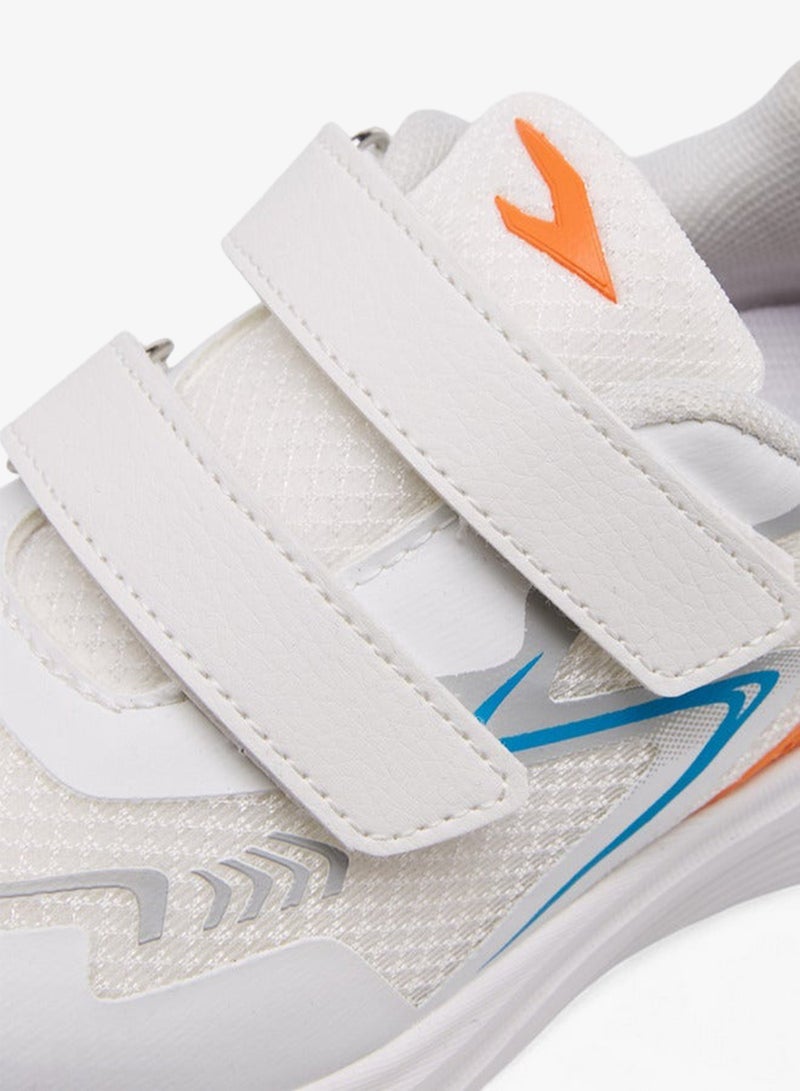 Dash Panelled Sports Shoes with Hook and Loop Closure - Image 4