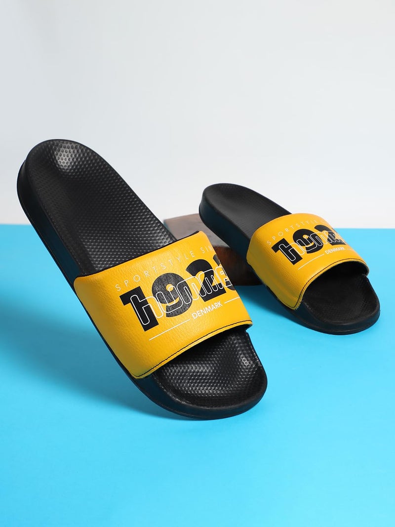 hummel TREFF MEN SLIDERS Comfortable Cushioned Sole Arch Support Durable Lightweight Flexible Trendy Style Flip flops and Slippers Slides for Men Daily use Chappal - UK 7 - Image 2