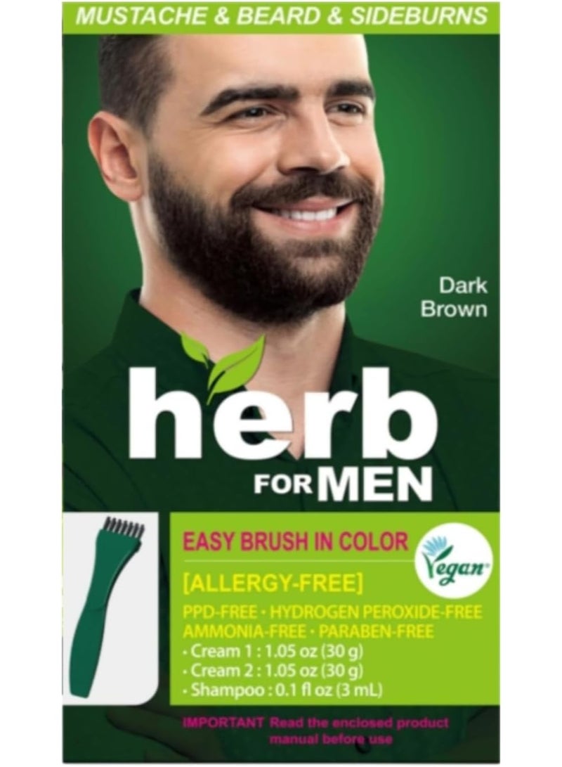 Herb Speedy FOR MEN Dark Brown, Beard Dye for Men