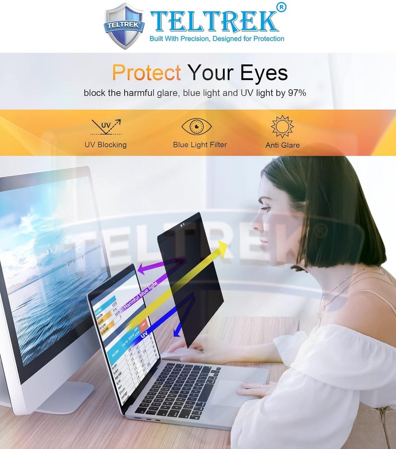 TELTREK Eye Friendly AntiBlue Light, Anti UV, Anti Glare Matte Finish Screen Guard Designed For Macbook Air 13.6 Inch M2/ M3/ M4 Chip A2681 A3113 A3240 [2022-2025] Screen Protector - Image 3