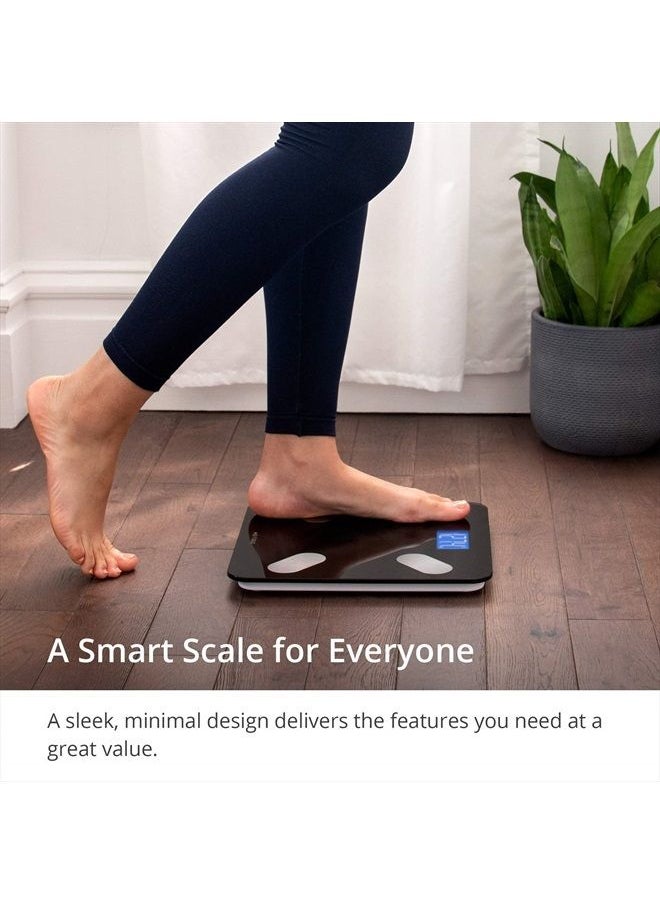 Greater Goods - Digital Body Composition Black Scale, Calculates Weight, BMI, Body Fat, Muscle Mass, and Water Weight, Designed in St. Louis, in-House App for Android and iPhone (Black) - Image 1