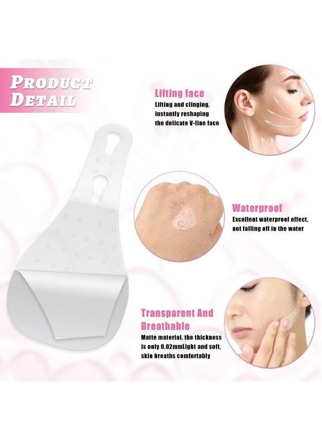 Generic - 40Pcs Face Lifting Tape Face Tape Lifting Invisible Face Lift Tape Invisible With String Vline Face Lift Bands Hide Double Chin Facial Wrinkles Tape And Lift Sagging Skin - Image 1