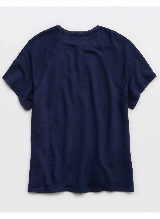 آري من امريكان ايجل OFFLINE By Aerie Stretch Flex Oversized T-Shirt