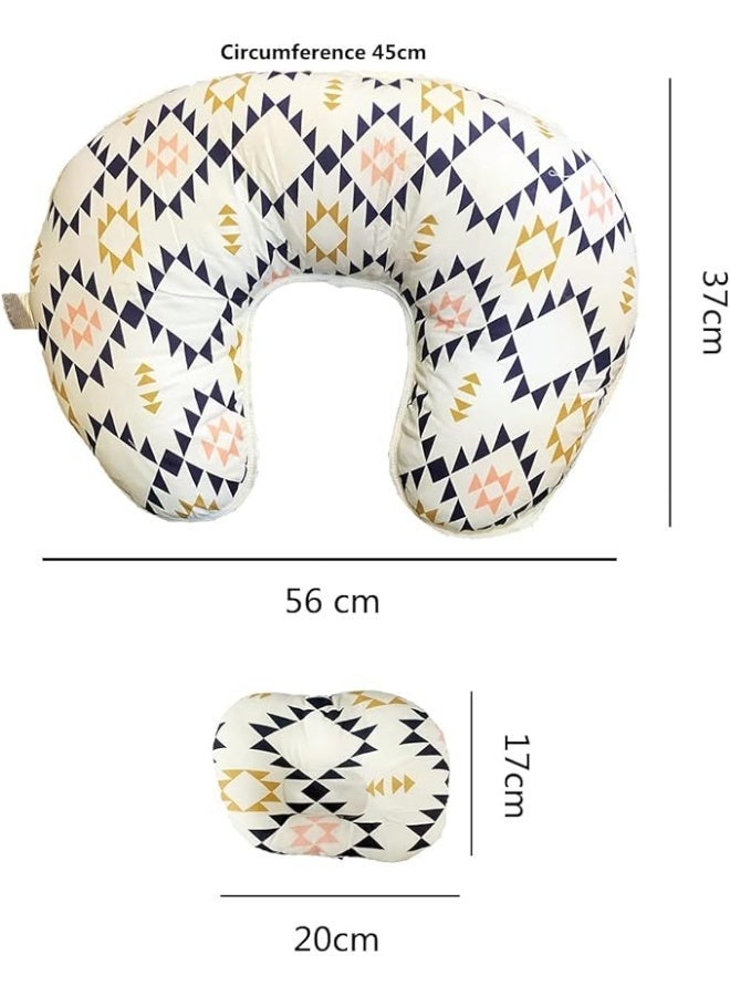 NAKXUS Nursing-Breast Feeding Baby Pillow,Newborn Infant support Cushion Nursing Maternity Breastfeeding Pillows U Shape Pillow Head Pillows - Washable Bamboo Cotton Pillowcase - Image 4