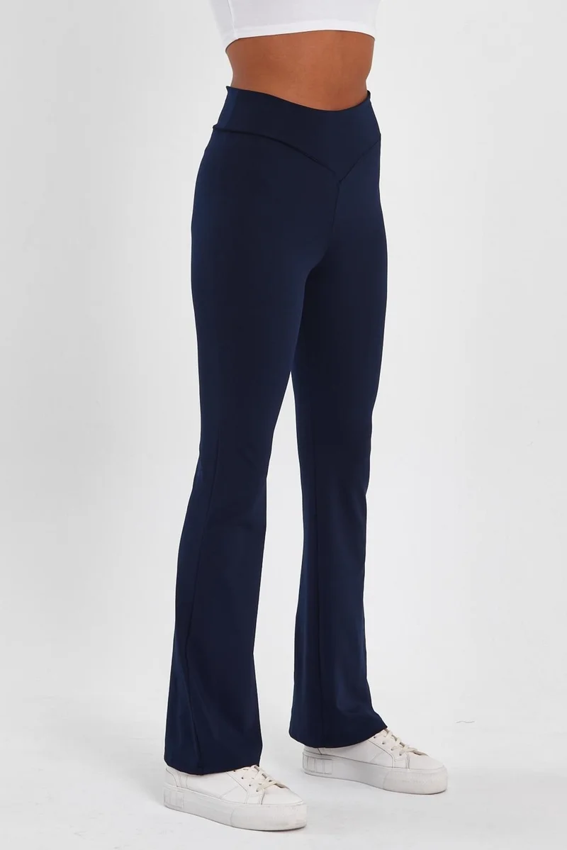 Alexander Gardi High Waist Flare Leg Slimming Leggings B23-0010