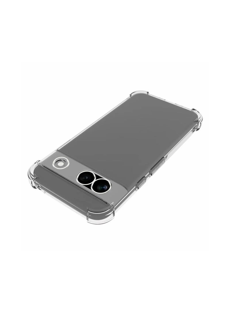 Wtech TPU Bumper Corners With Hard PC Case Cover For Google Pixel 8a 5G 2024 Clear - Image 2