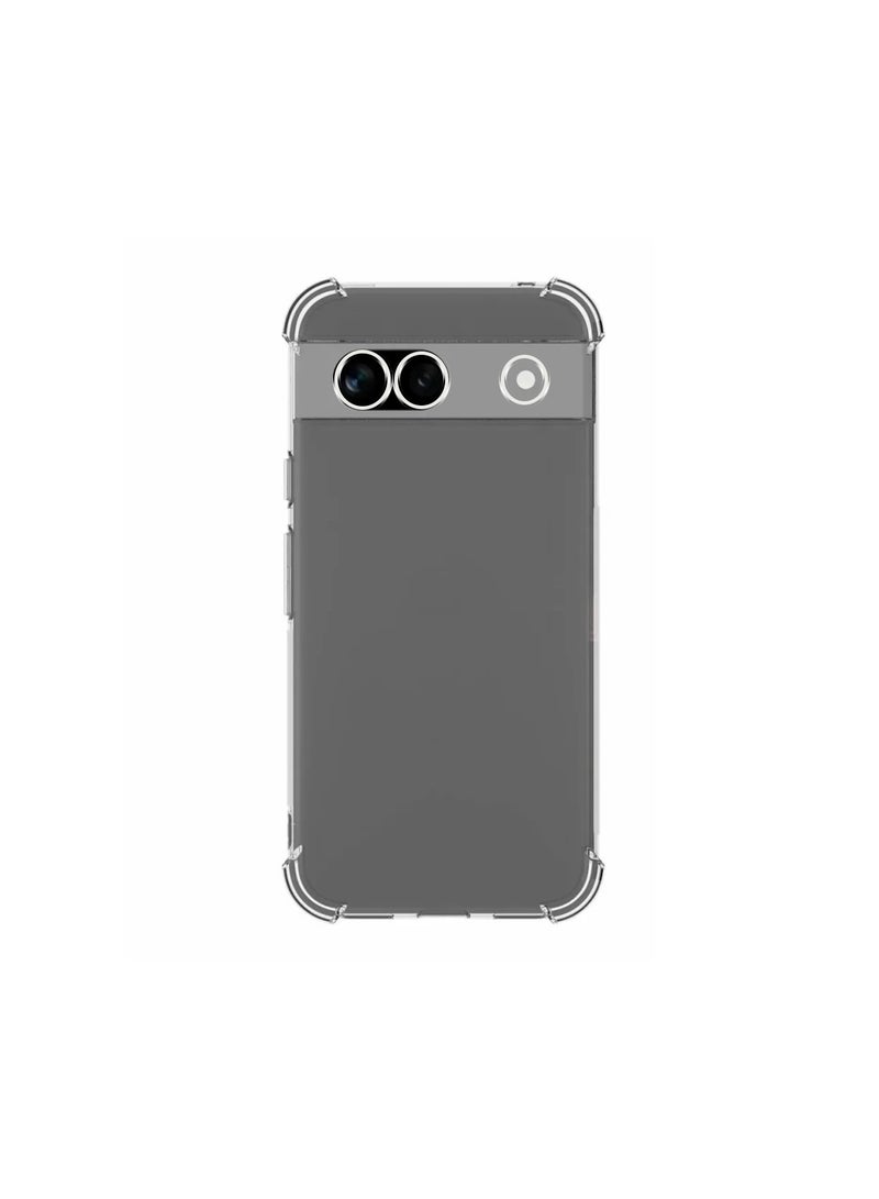 Wtech TPU Bumper Corners With Hard PC Case Cover For Google Pixel 8a 5G 2024 Clear - Image 5