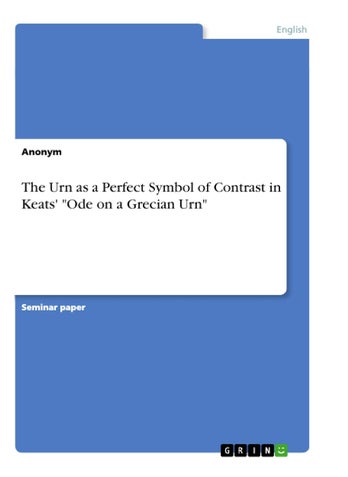 The Urn as a Perfect Symbol of Contrast in Keats' "Ode on a Grecian Urn" - pzsku/Z85A4B21B2916F8EBC059Z/45/1749031960/080c11da-7934-4d43-a022-43793c6f497b