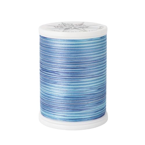 YLI Machine Quilting Thread 40 wt ExtraLong Staple Cotton Thread 500 yd Spool Designed for Quilting Danube Blue
