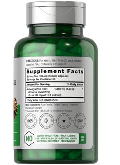 Horbäach Ashwagandha Root Extract Supplement 180 Capsules for Women and Men 60 Servings  - Image 2