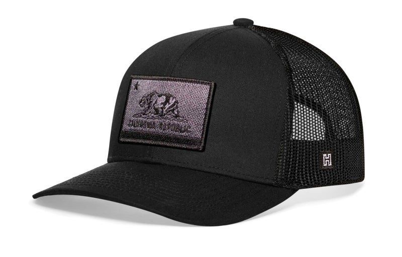 HAKA California Flag Black Trucker Hat â€“ Tactical California Mesh Snapback Cap for Men, & Women Golf Baseball Dad Hat - Image 2